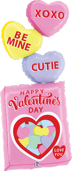 65" Valentine Candy Box Special Delivery Balloon