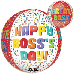 16 Inch Boss's Day Red Dots Orbz Balloon