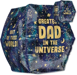 16 Inch Anglez Father's Day Galaxy Balloon