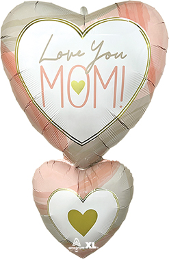 31 Inch Mom Cutout Collage Hearts Balloon
