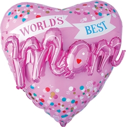 36 Inch World's Best Mom MultiBalloon