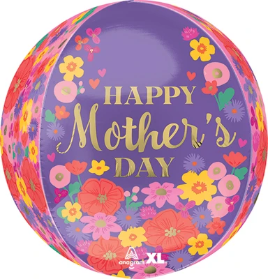16" Orbz Mother's Day Sweet Florals Balloon