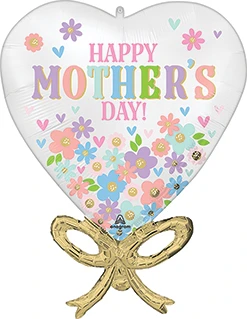 28" Mother's Day Daisy Chain Bow Balloon