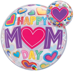 22 Inch Mother's Day M O M Bubble Balloon