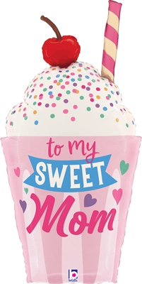 35" Mother's Day Sweet Mom Shake Balloon
