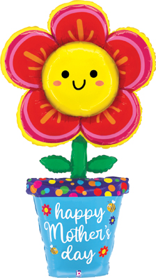 59 Inch Mother's Day Special Delivery Flower Pot Balloon