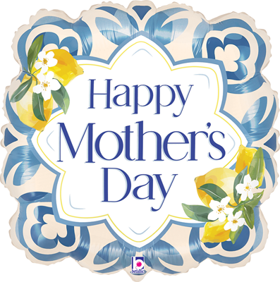 25" Mother's Day Mediterranean Tile Balloon