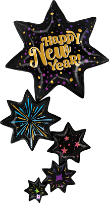 72" New Year Burst Special Delivery Balloon