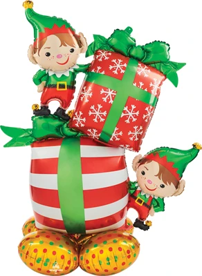 53 Inch AirLoonz Christmas Elves Air-Fill Balloon