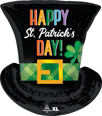 24 Inch St. Patrick's Day Top Hat Balloon