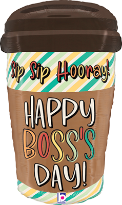 25" Boss's Day To Go Cup Balloon