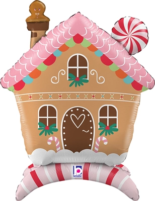 Shape Christmas StandUps Gingerbread Balloon