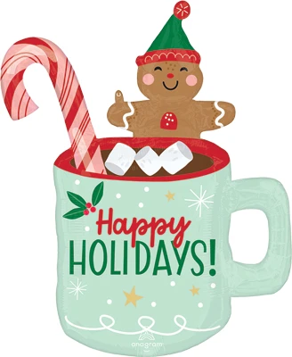 31" Christmas Holiday Christmints Mug Balloon