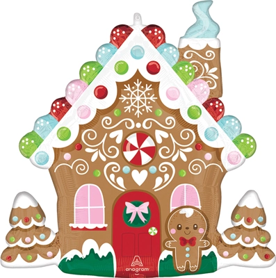 27" Shape Christmas Baking Spirits Bright Balloon
