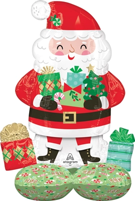 37" AirLoonz Junior Jolly Old Santa Balloon
