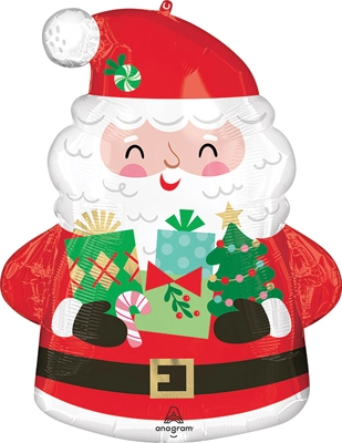 25" Shape Christmas Jolly Old Santa Balloon