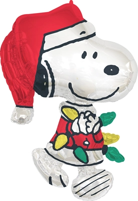 34" Shape Christmas Peanuts Snoopy Balloon