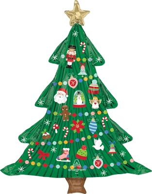 36" Christmas Tree Balloon