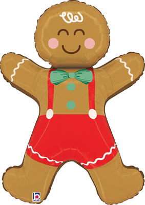 35 Inch Gingerbread Man Balloon