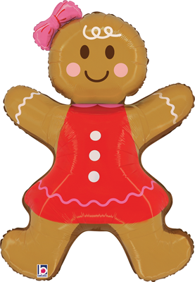35 Inch Gingerbread Woman Balloon