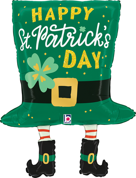 32" St. Patrick's Day Top Hat Balloon