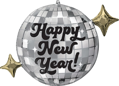 30" New Year Disco Glamour Balloon