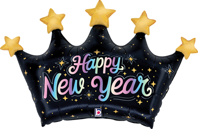 32 Inch New Year Dreamy Crown Balloon