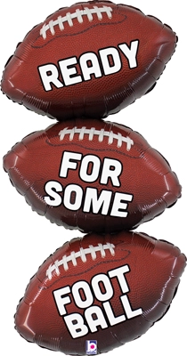 47 Inch Football Trio Stacker Balloon