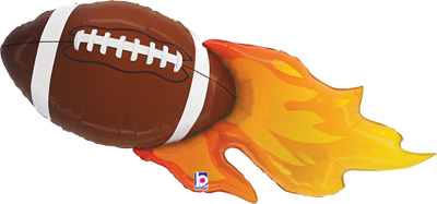 40" Football Flames Balloon