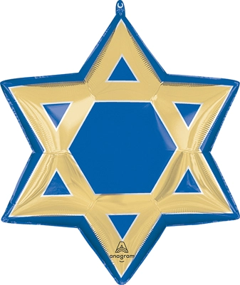 24" Shape Happy Hanukkah Star of David Balloon