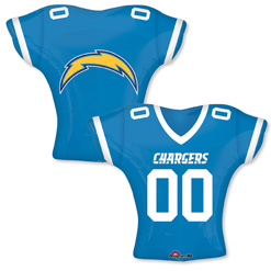 24 Inch Jersey NFL Chargers Balloon