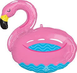 30" Pool Party Flamingo Balloon