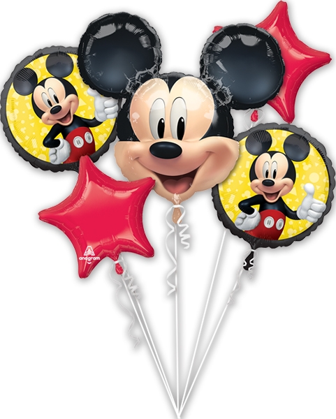 Disney Mickey Mouse Birthday Balloon Bouquet Kit - Balloons.com