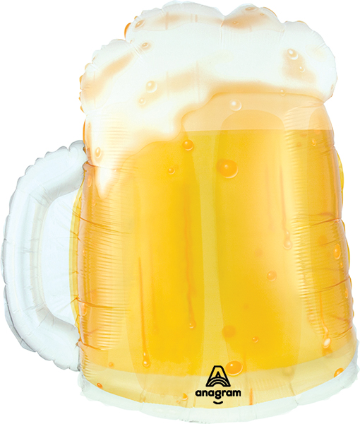 23 Inch SeeThru Beer Mug Balloon