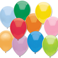 ProPak 7 Inch Latex Decorator Balloons