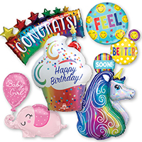 Foil Helium Shapes Everyday Occasions