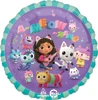 This balloon has characters from Gabby's Dollhouse on it