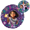 This balloon has mirabel on the front with the other two sisters hugging her on the back