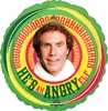 This festive red, yellow and green balloon features Buddy the Elf with one of his famous lines 