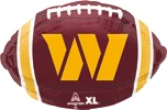 This balloon has a football shape and a Washington theme