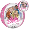 This balloon has 3 characters from barbie on it
