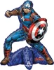 This balloon has the shape of Captain America