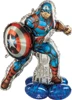 This balloon has Captain America in one of his poses with his sheild