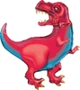 This balloon is in the shape of a Tyrannosaurus Rex Dinosaur