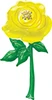 This balloon is of a Yellow Flower