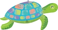 This balloon is in the shape of a sea turtle