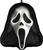 This balloon is in the shape of iconic Ghostface mask from the Scream movies