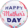 This Bubble balloon has Happy Mother's Day with a floral border