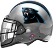 This balloon is helmet shaped with a Jaguars theme