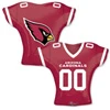 This balloon is jersey shaped with a cardinals theme